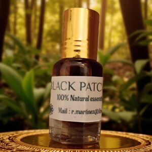 Huile de parfum de patchouli noir 100% naturelle du Rajasthan