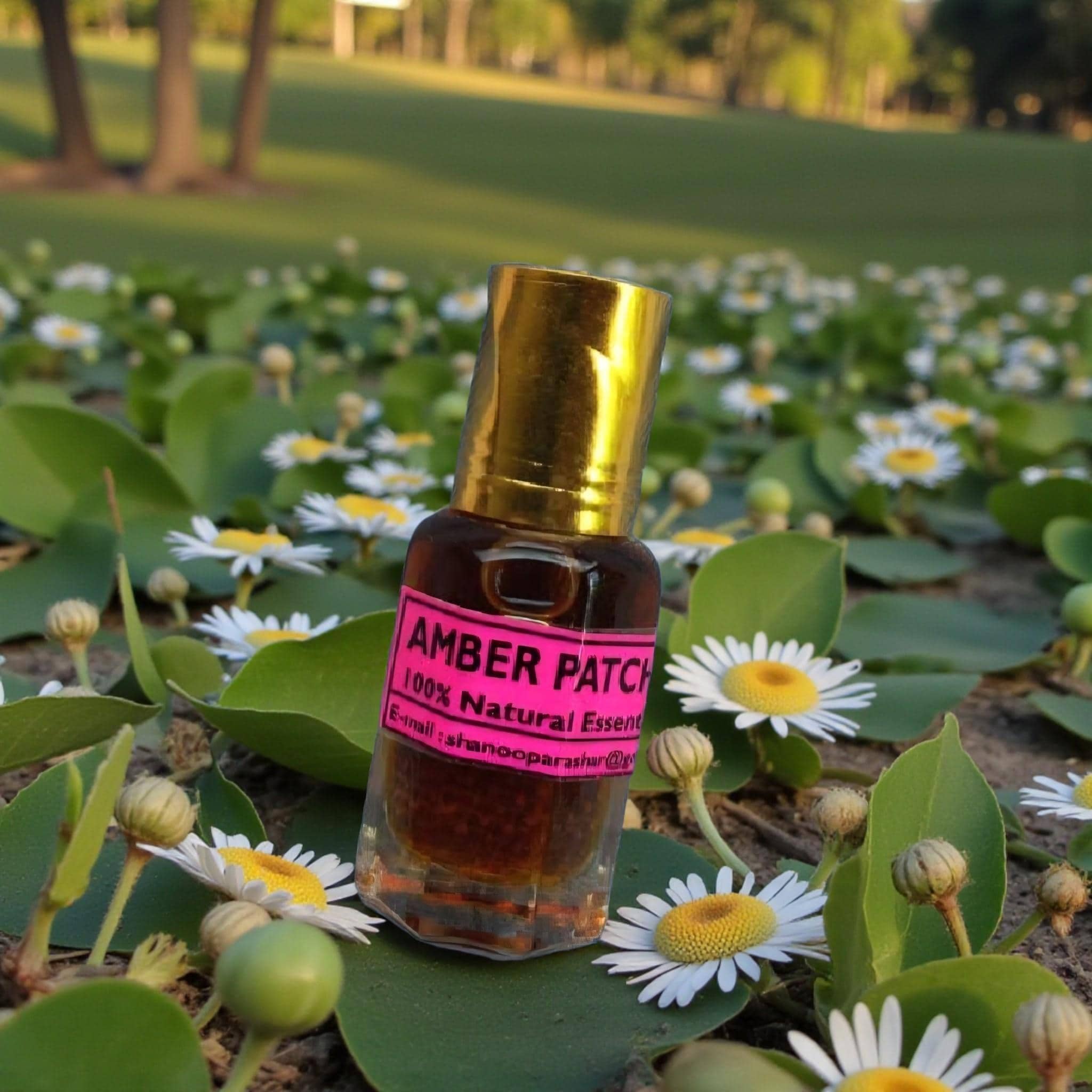 Huile de parfum d'ambre et patchouli 100% naturelle du Rajasthan